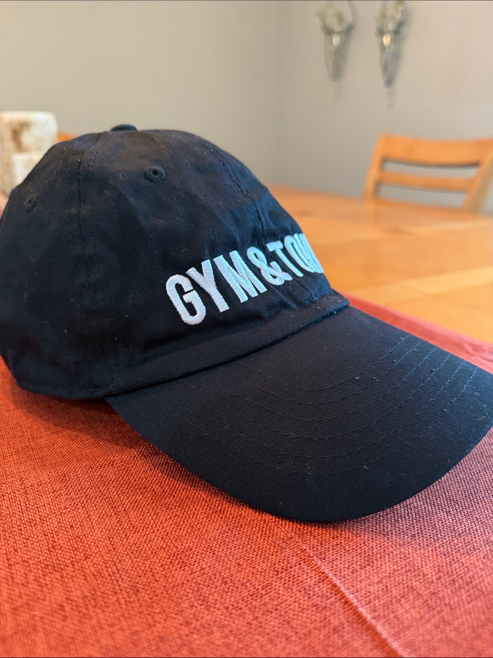 Express GYM & TONIC Embroidered Black Baseball Cap